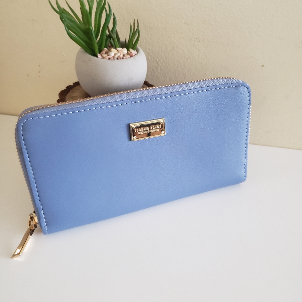 FOREVER YOUNG Faux Leather Zippy Wallet O/S